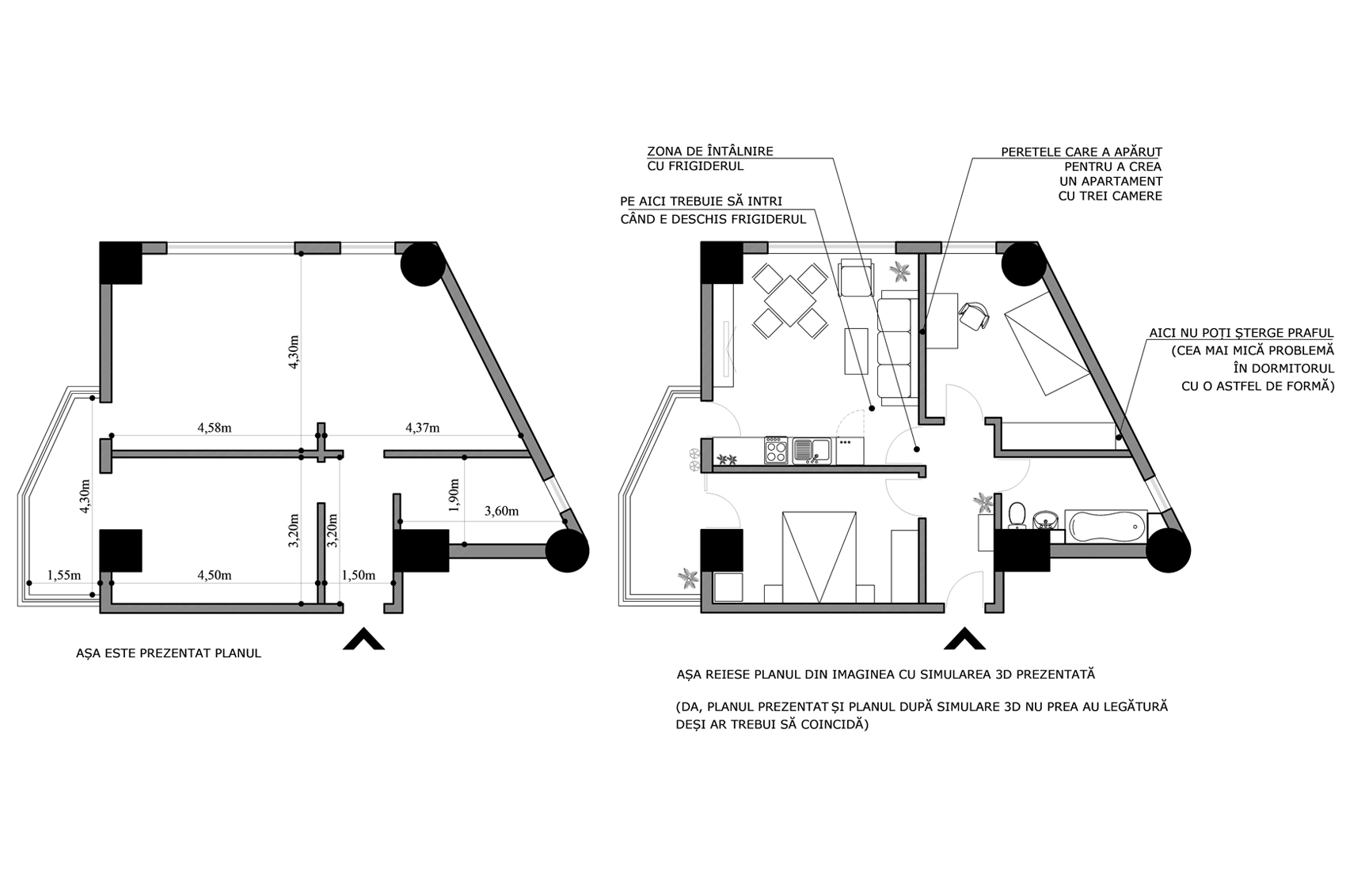 Apartamentul fără bucătărie